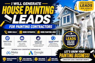 generate house painting leads, painting contractor leads via meta ads and