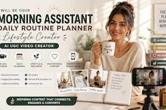 be your morning assistant daily routine planner lifestyle creator ai ugc video
