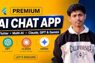 build a premium ai chat app with flutter, claude, gpt, and gemini