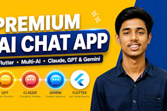 a premium ai chat app with flutter, claude, gpt, and gemini