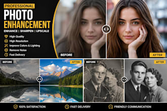 enhance, sharpen and upscale your photo professionally