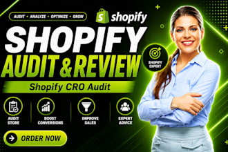 audit and review shopify store, cro audit website review to boost sales
