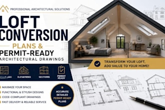 design loft conversion plans and permit ready architectural drawings