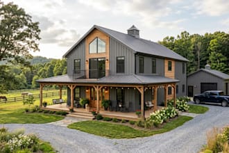 draw 3d custom farmhouse ranch cottage modern house structural planning