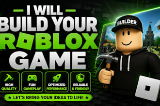 develop a custom monetized roblox game, roblox simulator, obby, or tycoon game