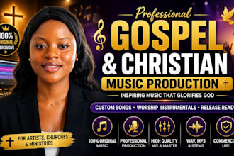 produce professional gospel christian worship music and instrumentals