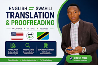 translate english to swahili or swahili to english accurately