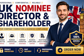 register your UK limited company with nominee director and shareholder service