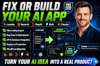 copy clone convert wix, fix vibe coded app migrate lovable to worpress, durable