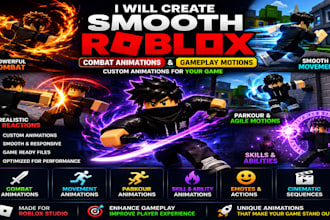 create smooth roblox combat animations and gameplay motions