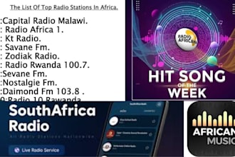 play and promote your song on radio stations in africa