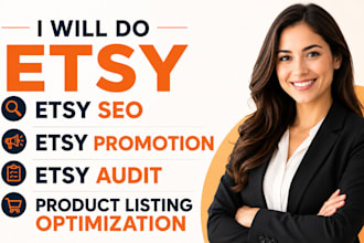 do etsy SEO etsy promotion etsy audit product listing optimization