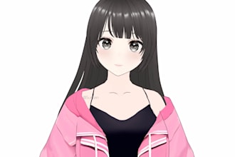 l draw amazing custom 2d anime characters for games, vtubers, and oc