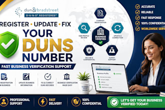 register, update, and fix your d u  n s number for business verification