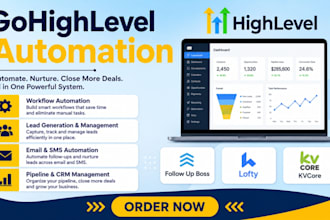 gohighlevel followupboss calendly lofty CRM kvcore twilio mailgun zapier make