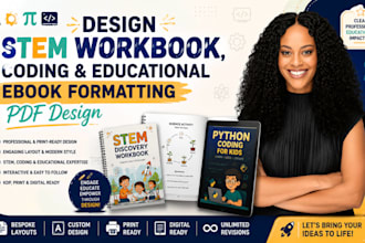 design stem workbook coding educational ebook formatting pdf design