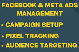 be your professional facebook ads campaign manager