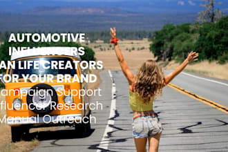 recruit automotive and van life influencers for your brand