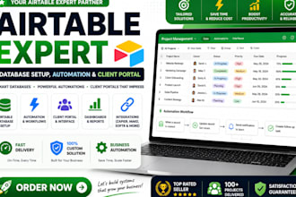 design custom airtable database and automated business workflows