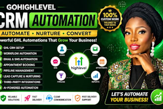 build gohighlevel CRM automation for lead follow up and appointment booking