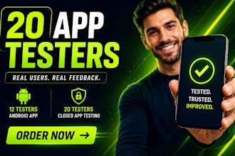 20 app testers provide 12 testers android app 20 testers for closed app testing