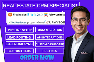 setup freshsales bitrix24 follow up boss top producer propertybase curaytor