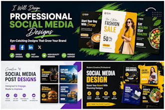 professional social media post , banner and ads