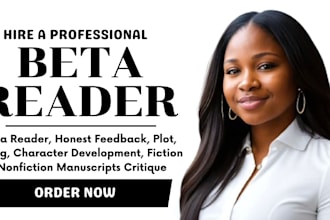 beta read and critique fiction or nonfiction book, alpha reader, beta reader