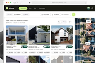 develop ai and VR real estate platform, property auction, crowdfunding platform