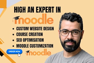 develop gdpr moodle lms website, install and customize moodle elearning website