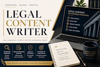 do legal content writing for any blog or website