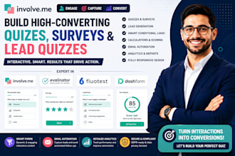build involve me quiz survey lead quizzes, evalinator, fluotest, dashform design