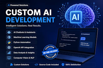 build custom ai solutions using python and machine learning