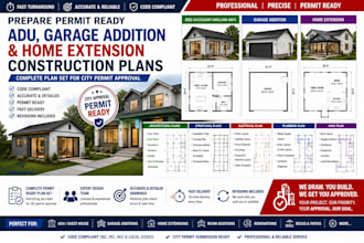 be your draftsman convert your sketch to autocad permit plan for permit drawings