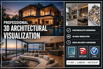 do photorealistic, architectural rendering and 3d floor plans, city permit