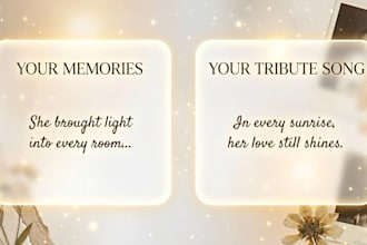 sing heartfelt custom male tribute or memorial song