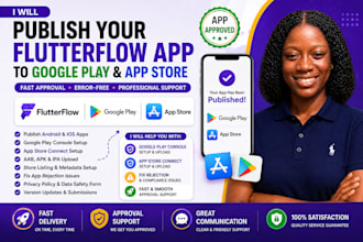 upload or publish your android app and ios app to google play and app store