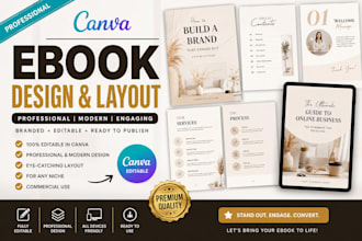 do professional canva ebook design, coaching ebook, lead magnet, freebie