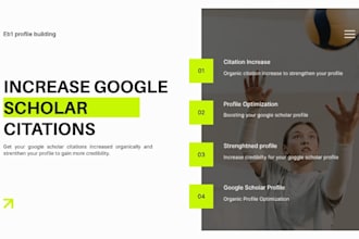 increase google scholar citations to strengthen eb1 profile