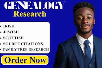 do jewish, scottish and ireland ancestry genealogy research, citation record
