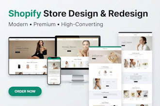 build shopify store design and redesign shopify website development