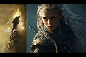paint a character illustration in a fantasy world