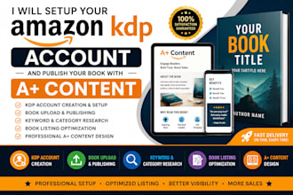 and setup amazon KDP with a content
