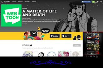 design and redesign comic illustration, fanzines and magazine websites