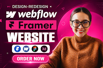 build or redesign webflow framer website, copy clone webflow framer website