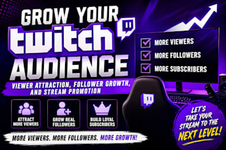 grow your twitch audience viewer attraction follower growth and stream promotion