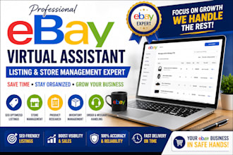 create SEO optimized ebay listings and professionally manage your ebay store