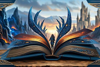 do fantasy book cover, thriller book cover design