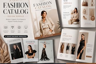 design digital product catalog, fashion catalogue, lookbook, sell, linesheet