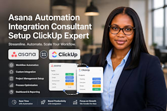 asana automation integration consultant setup clickup expert